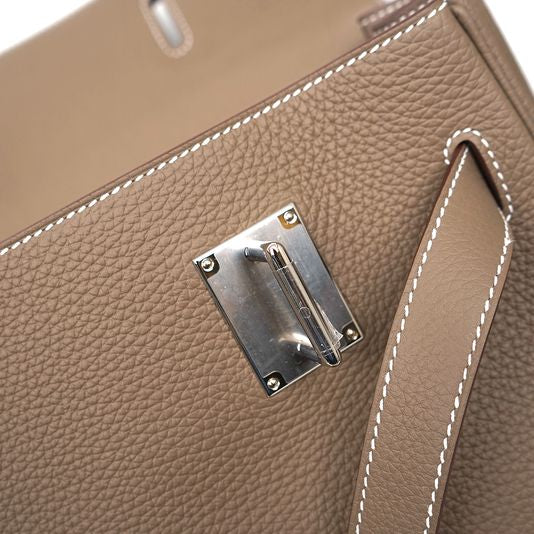 Hermes Etoupe Voyage Kelly 50 Bag - Image 15
