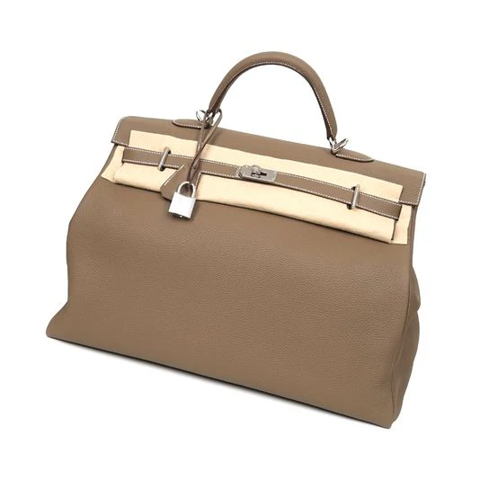 Hermes Etoupe Voyage Kelly 50 Bag - Image 17