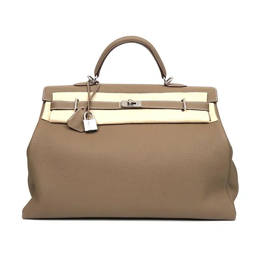 Hermes Etoupe Voyage Kelly 50 Bag - Image 2