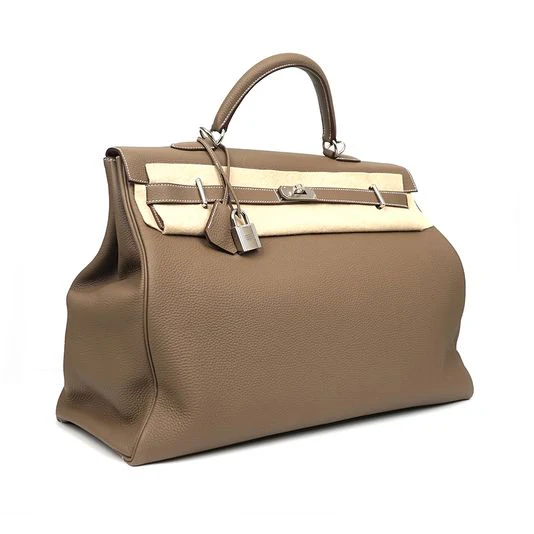 Hermes Etoupe Voyage Kelly 50 Bag - Image 3
