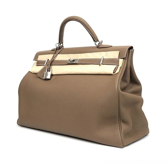 Hermes Etoupe Voyage Kelly 50 Bag - Image 4