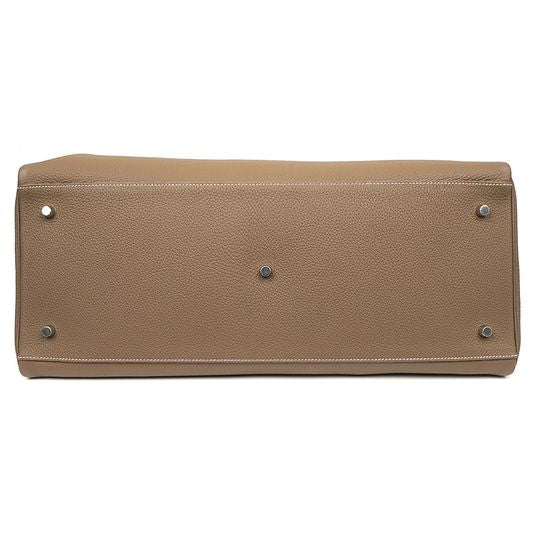 Hermes Etoupe Voyage Kelly 50 Bag - Image 6