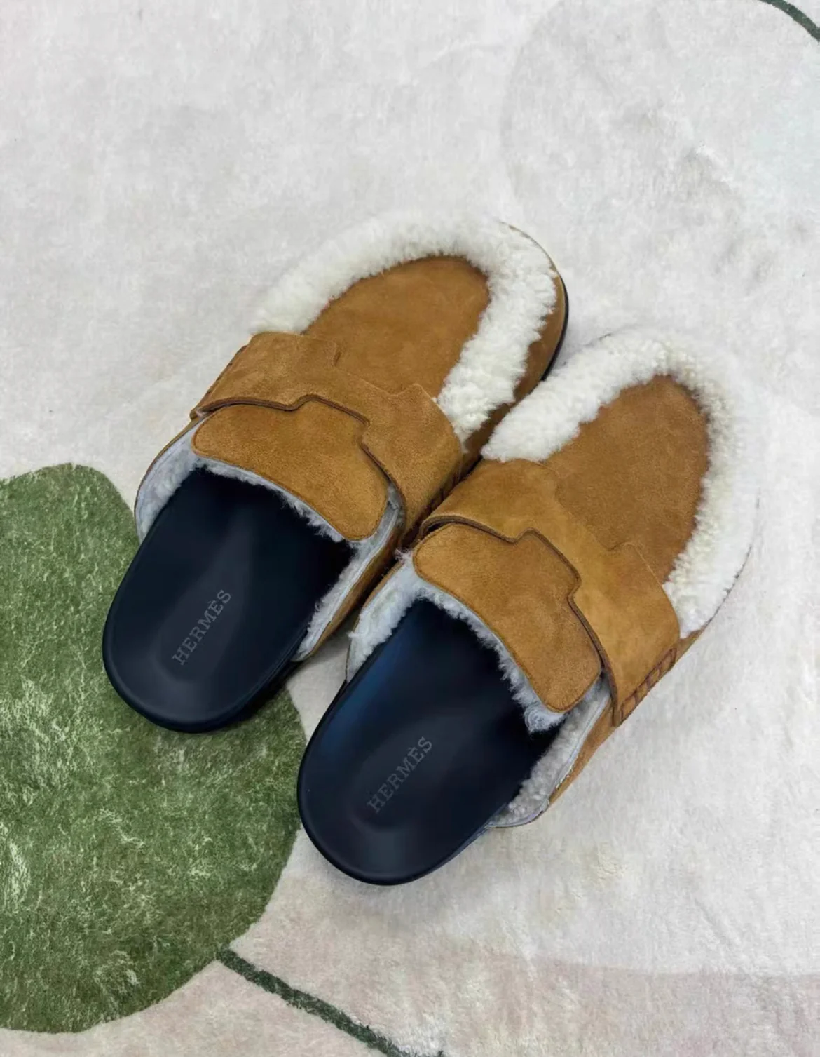 Hermès Go Mule Brown Teddy suede size 37.5 - Image 2