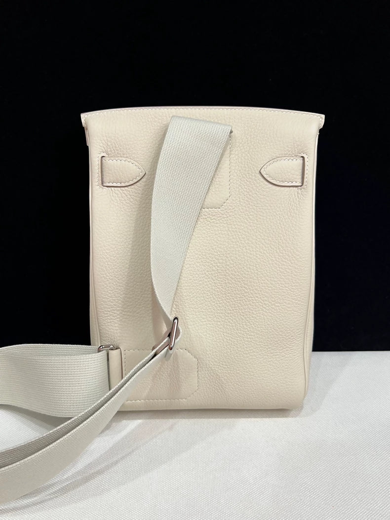 Hermes HAC Craie Togo Leather Palladium Hardware - Image 3