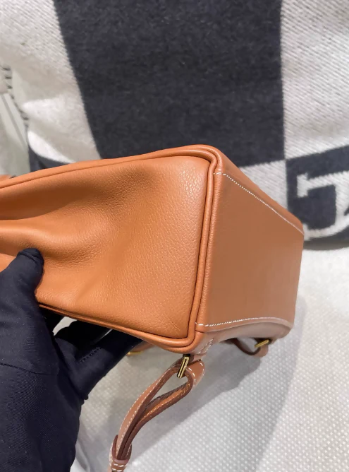 Hermès Kelly Ado backpack Gold Brown leather with Gold Hardware - Image 3