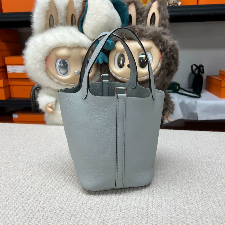 Hermès picotin 18 8U Glacier Blue TC leather palladium hardware - Image 2