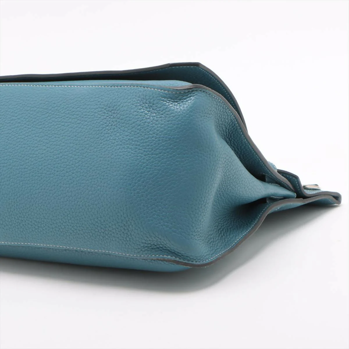 Hermès Jypsiere 28 Bleu Jean Taurillon Clemence Leather with palladium hardware - Image 3