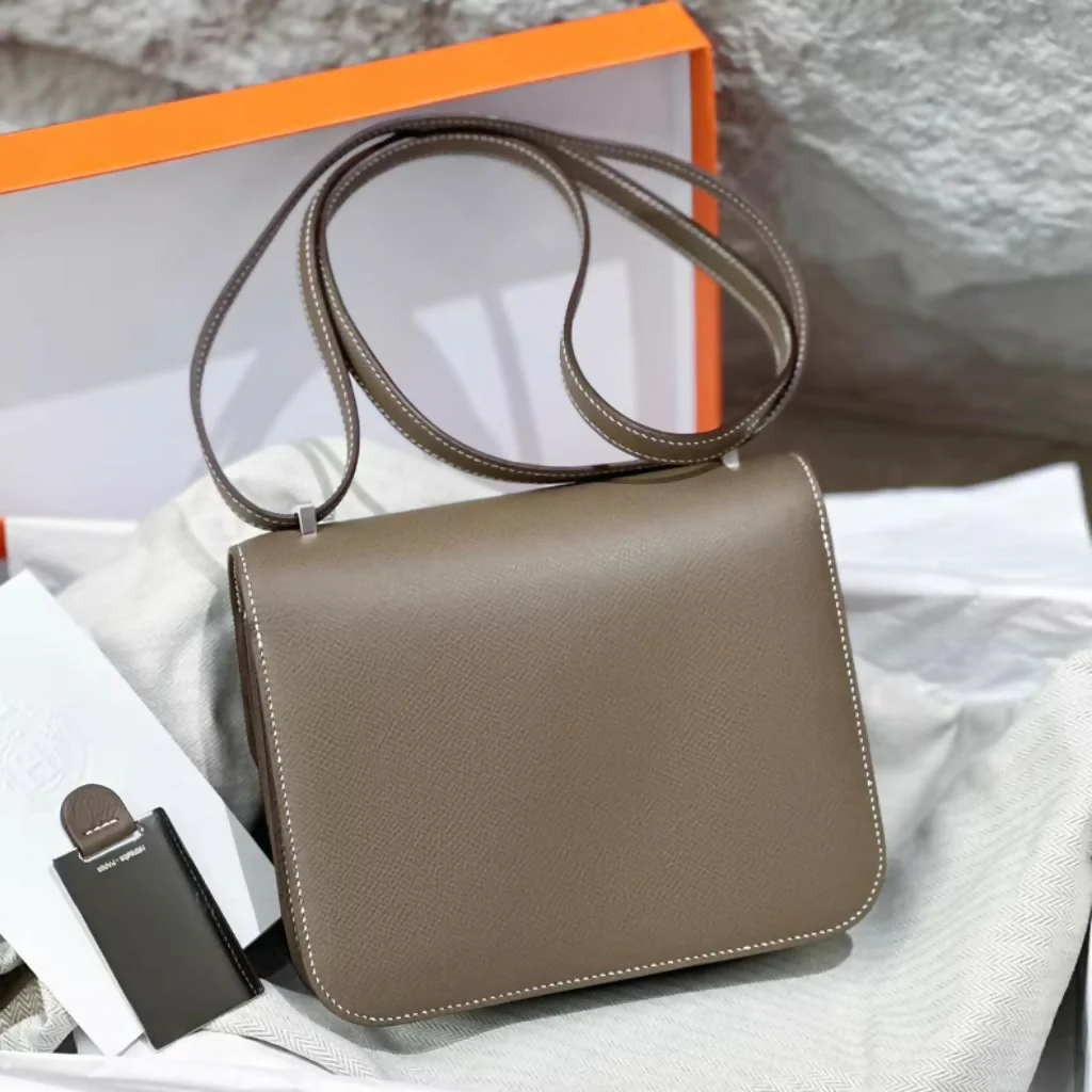 Hermès constance 19 Etoupe Grey Epsom Leather Palladium Hardware - Image 2