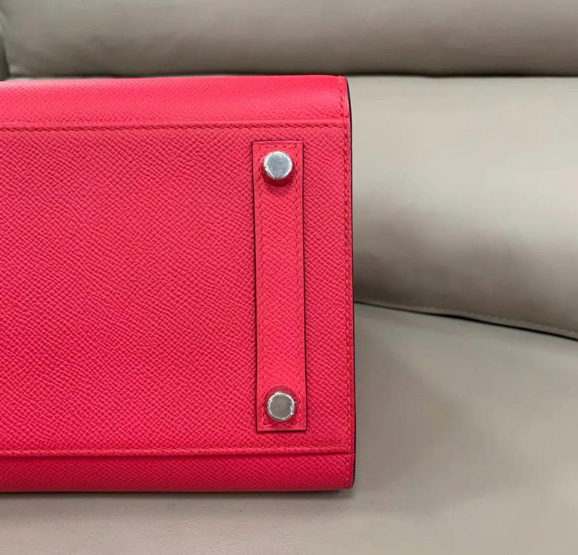 Hermès Kazak Birkin 30 in Red/Pink Epsom leather Palladium Hardware handbag - Image 6