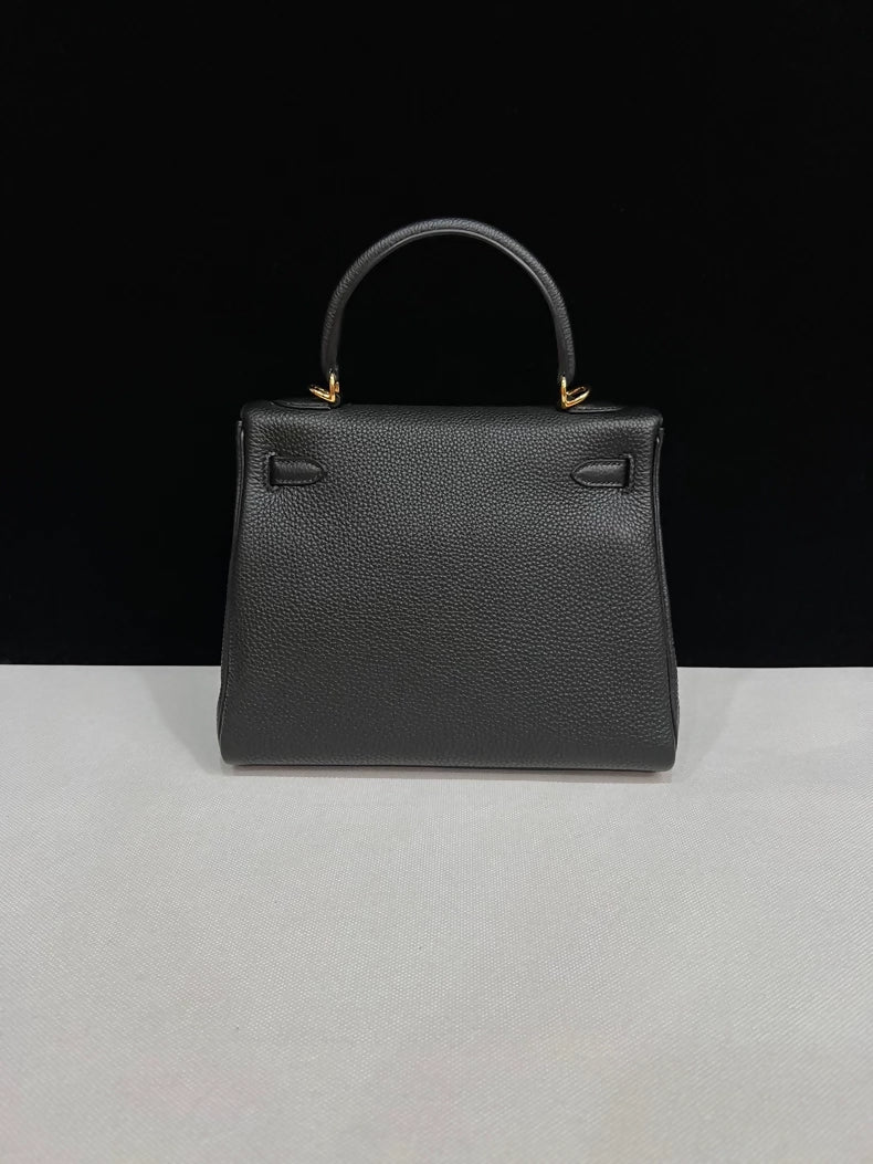 Hermes Kelly 25 black Togo leather gold hardware - Image 3