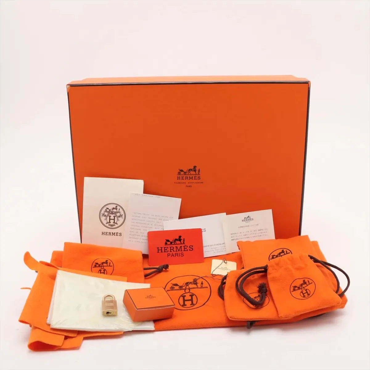 Hermes Kelly 25 Orange Doblis Suede Leather Gold Hardware - Image 2