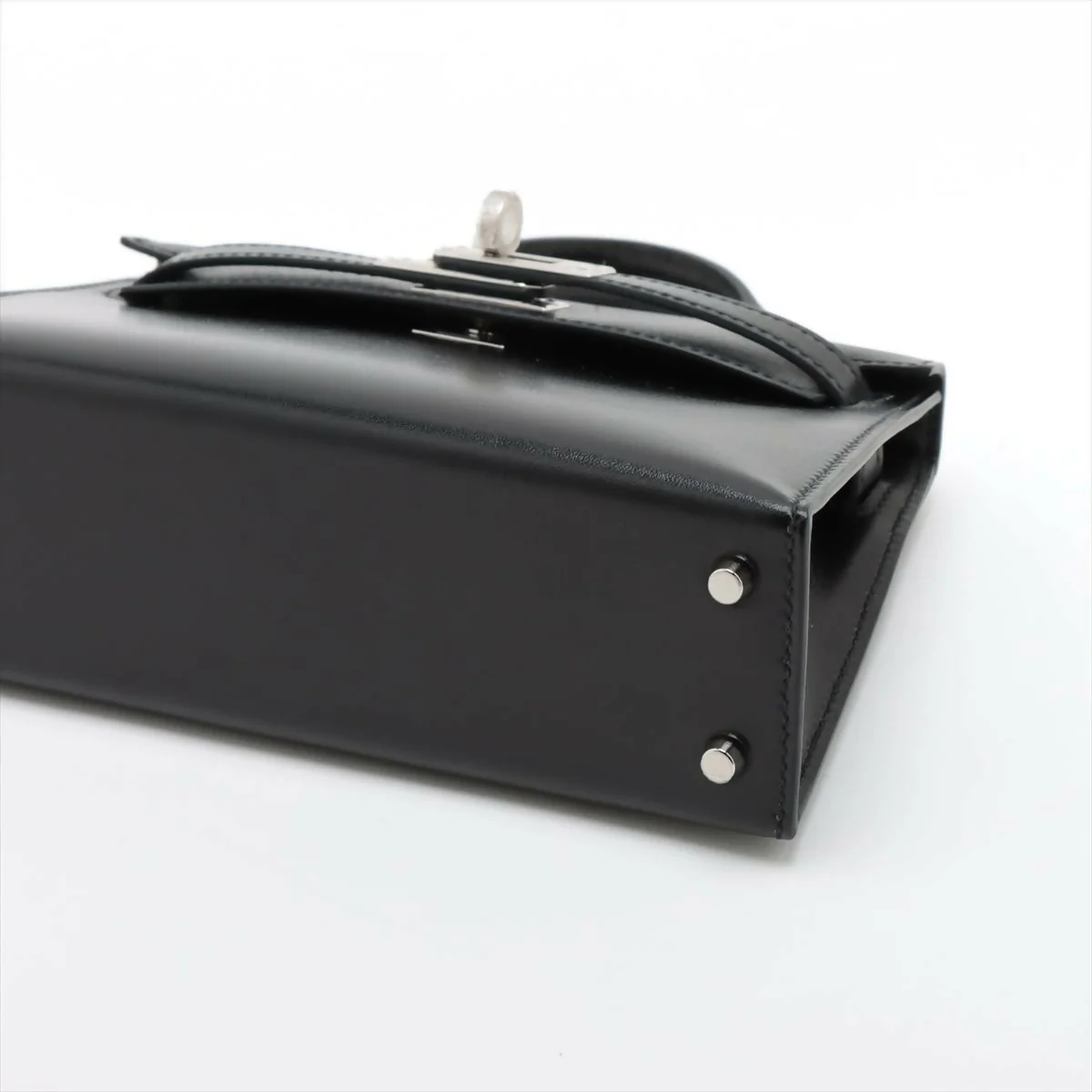 Hermès Kelly 25 Sellier Black Epsom Leather with Palladium Hardware - Image 3