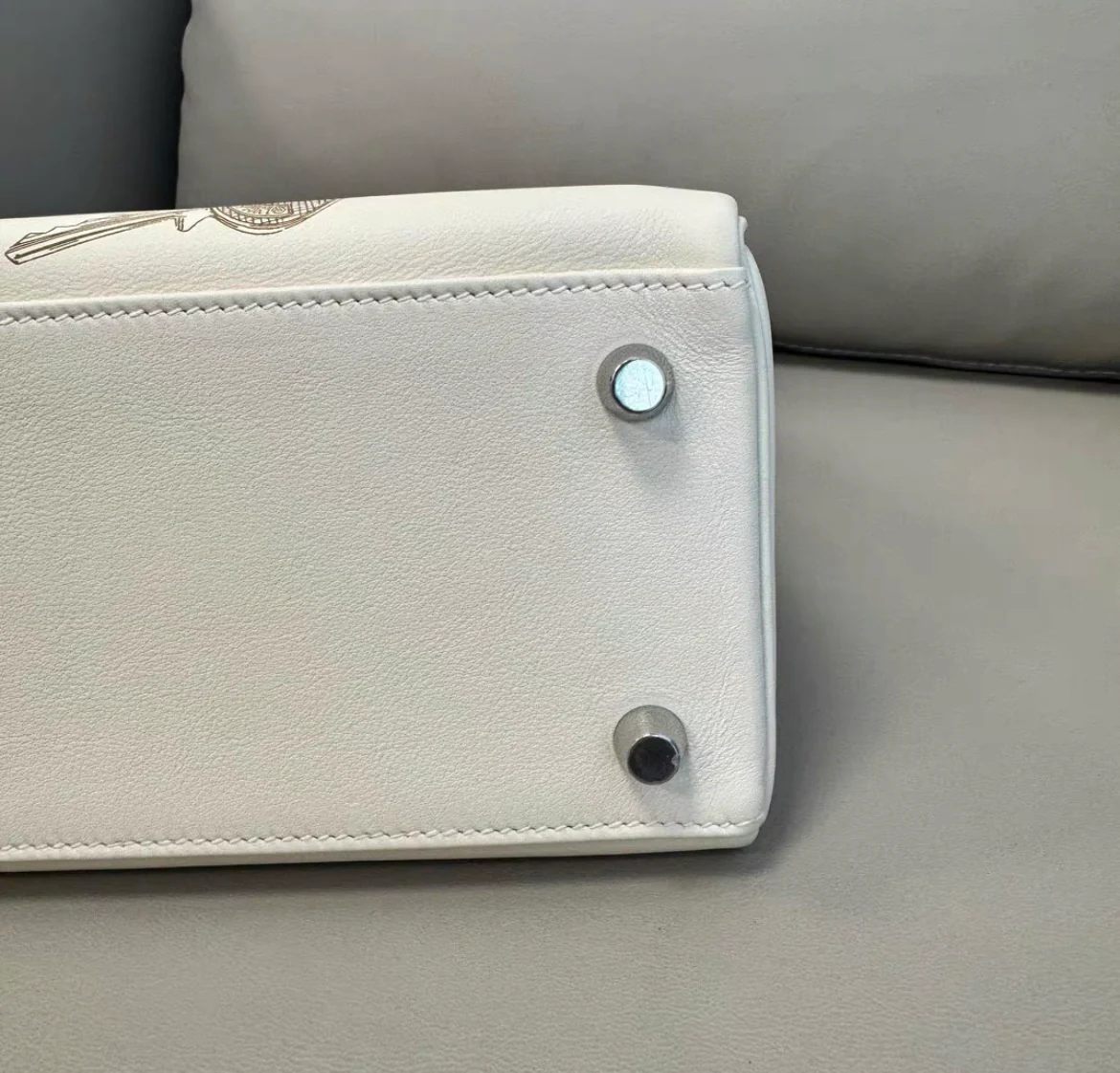 Hermes Kelly 25 Swift Nata In & Out handbag - Image 7