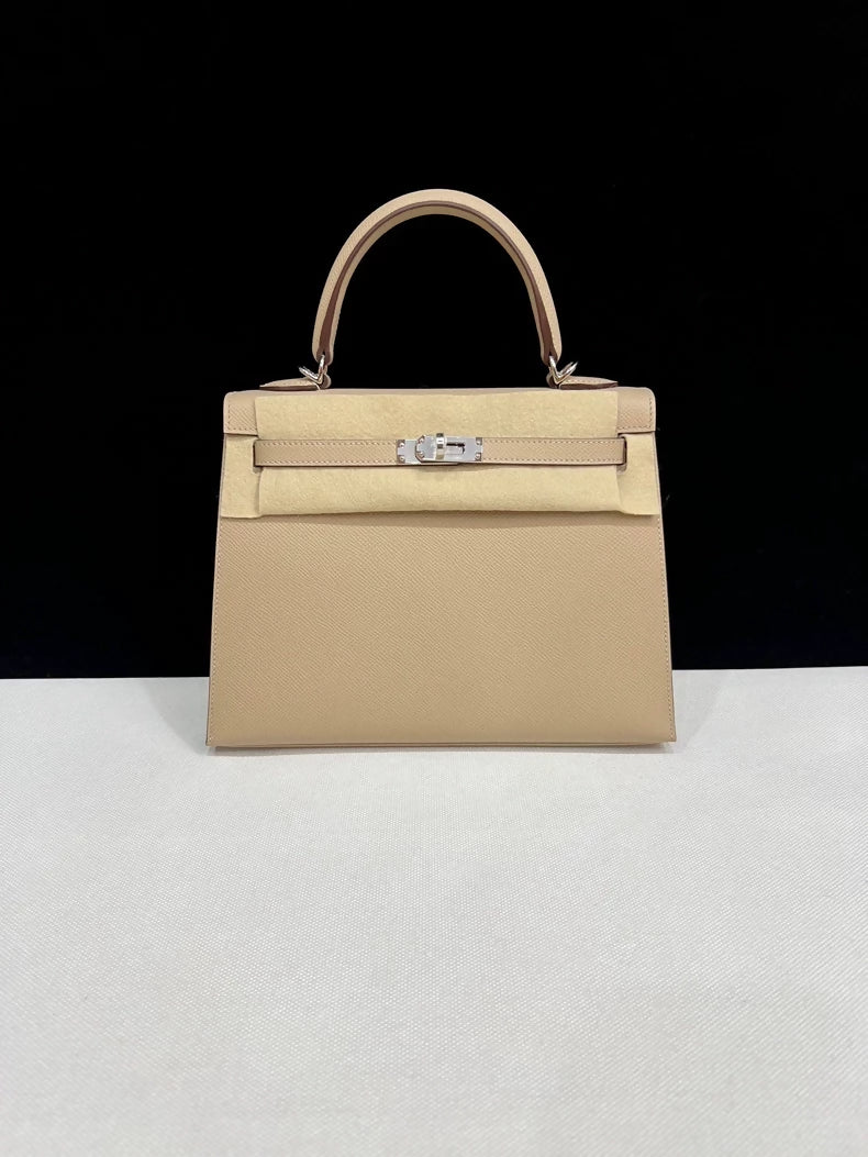 Hermes Kelly 25 trench coat Epsom leather palladium hardware - Image 2