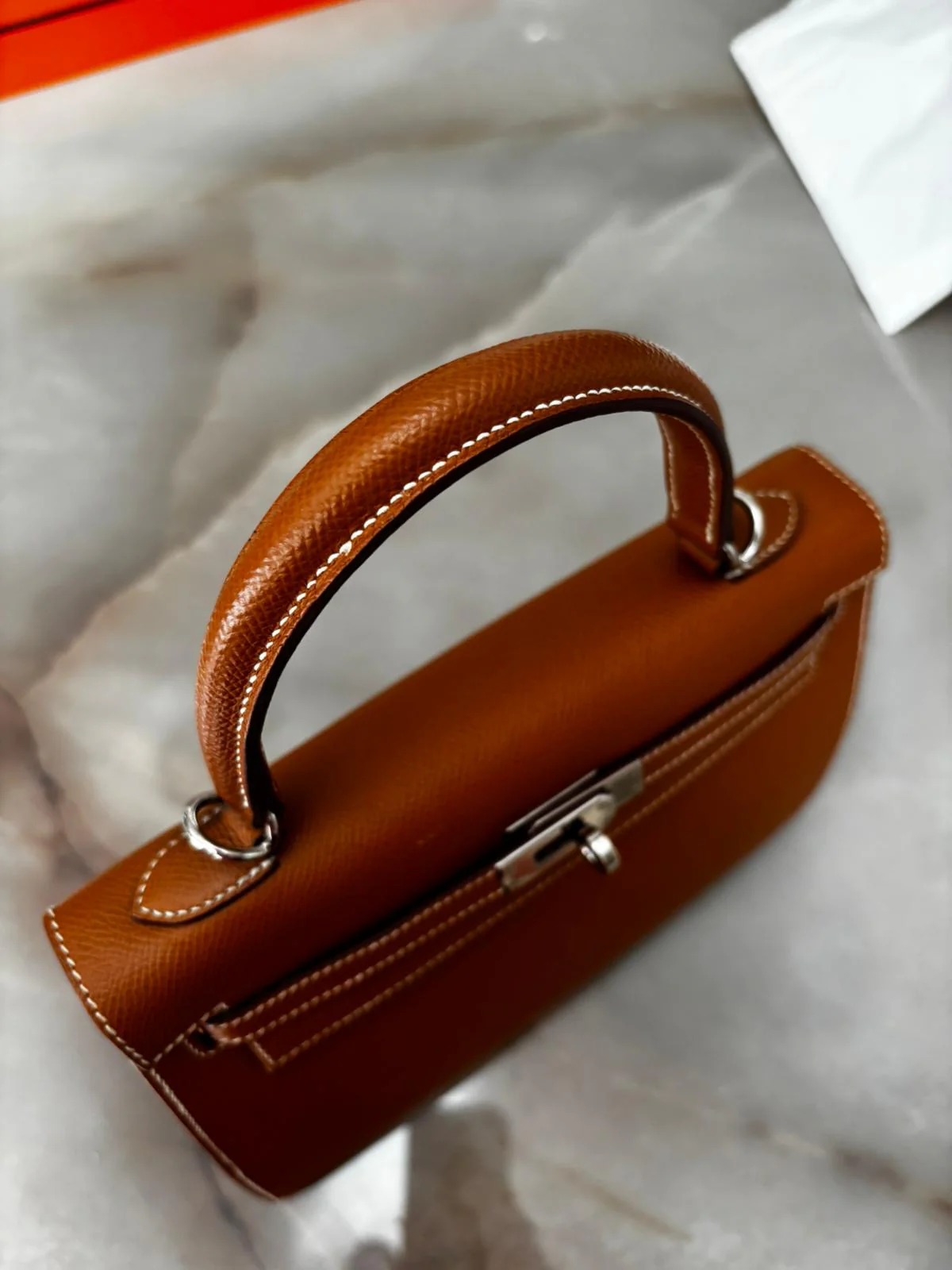 Hermès Kelly 25 Veau Epsom Leather Palladium Hardware - Image 5