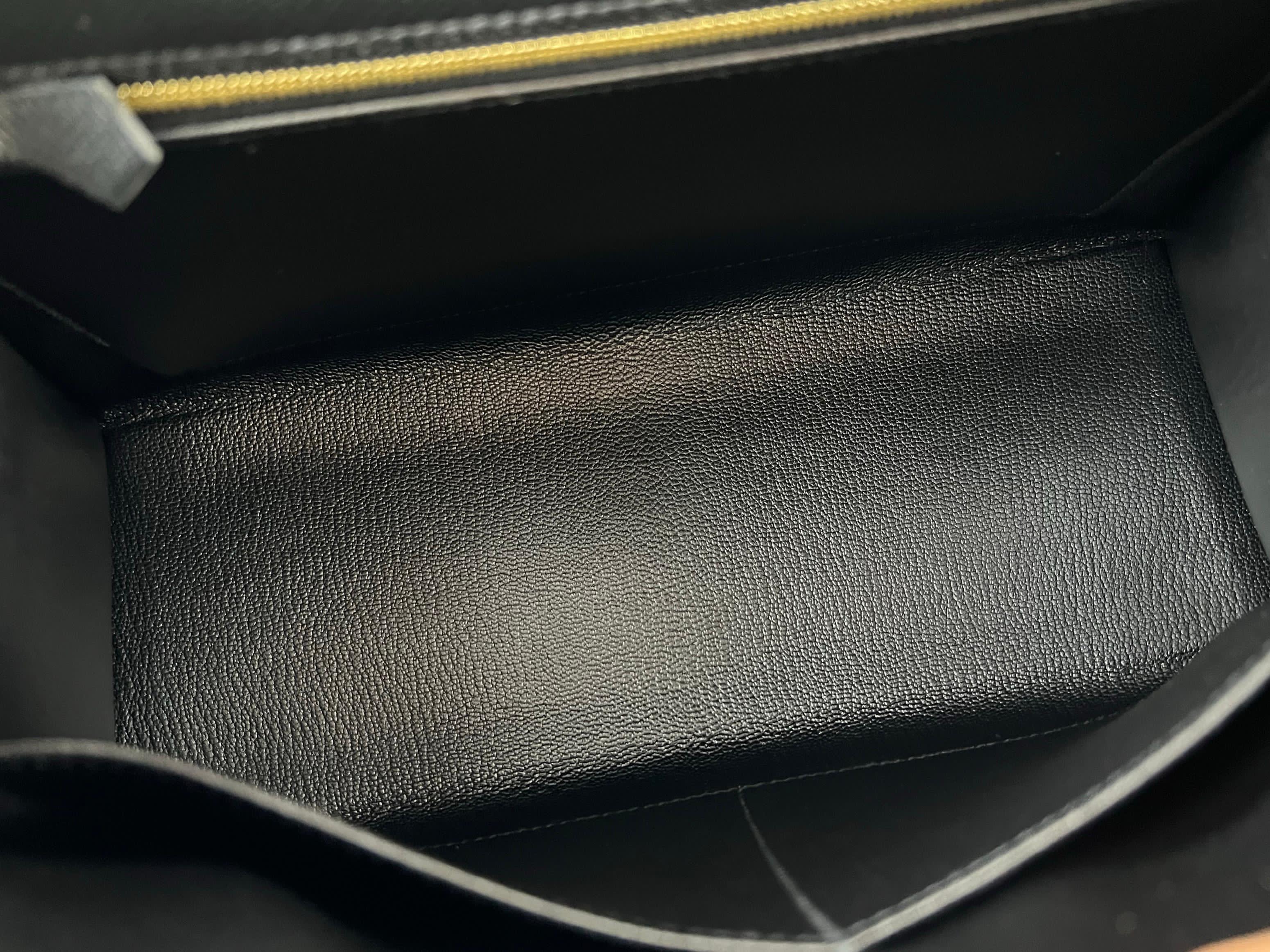 Hermes Kelly 28 Black Epsom Leather Gold Hardware - Image 14