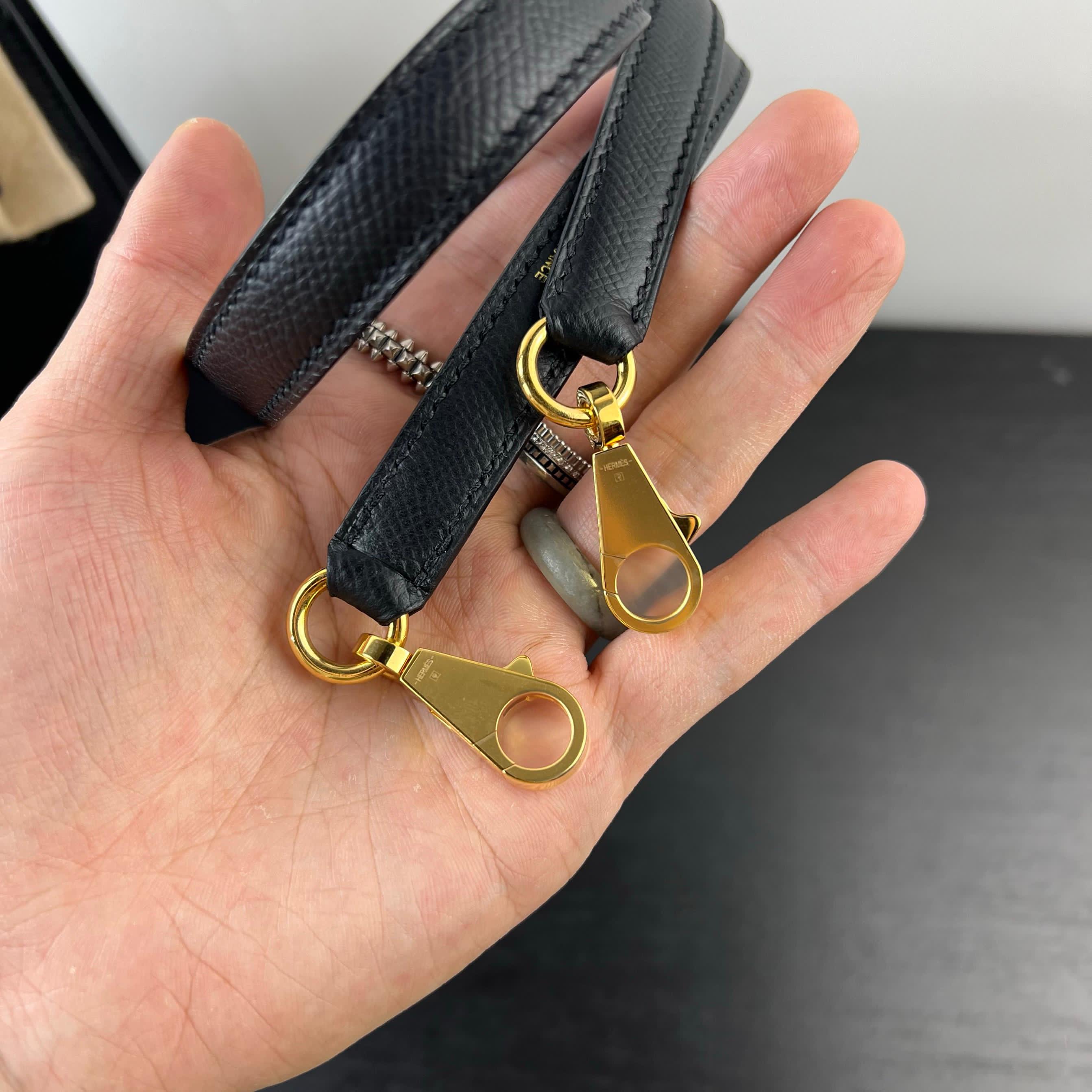 Hermes Kelly 28 Black Epsom Leather Gold Hardware - Image 21