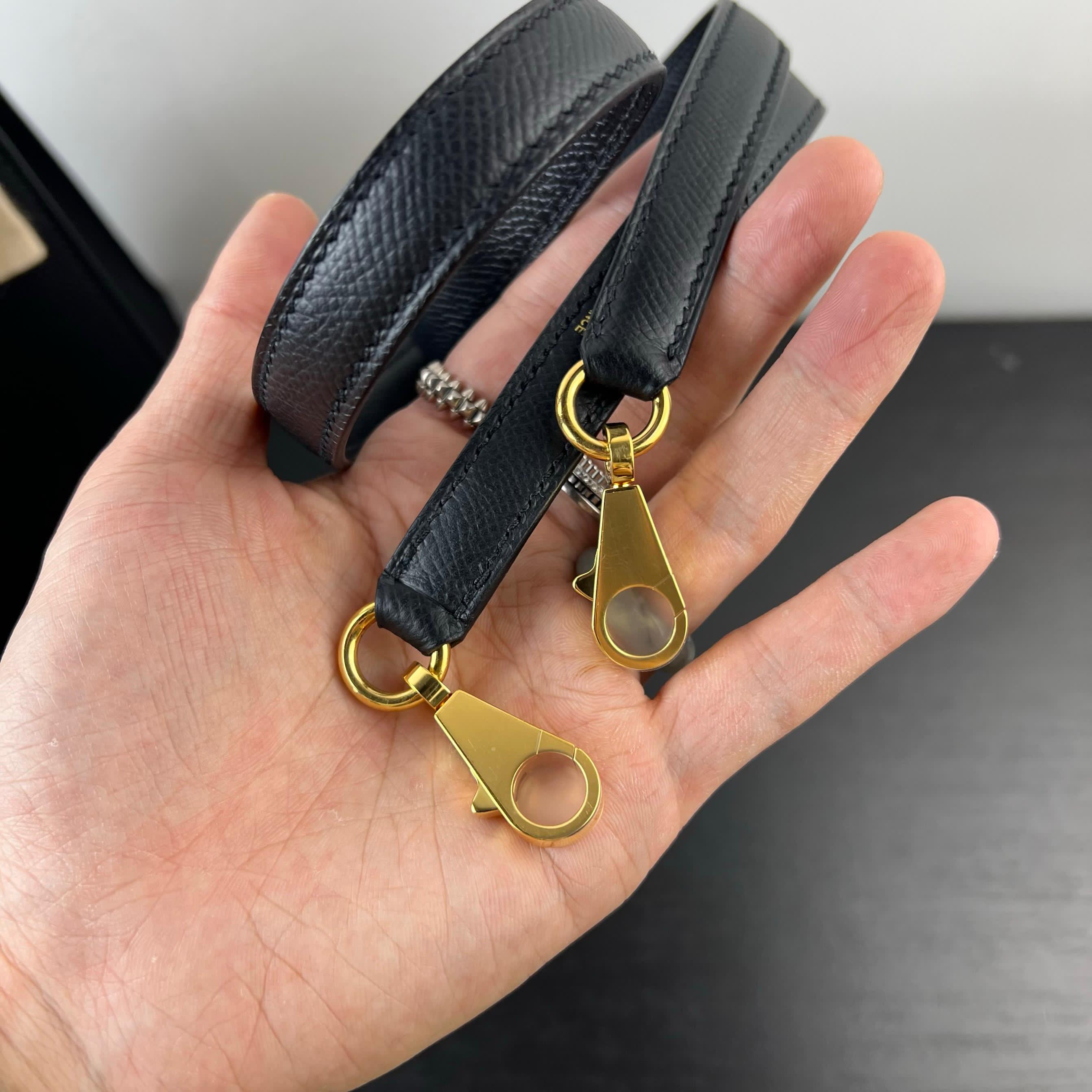 Hermes Kelly 28 Black Epsom Leather Gold Hardware - Image 22