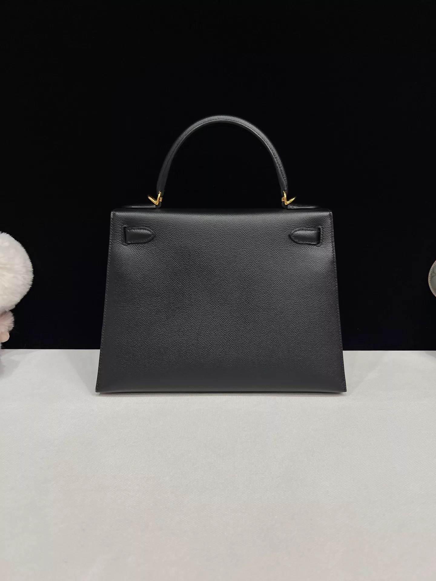 Hermes Kelly 28 black Epsom leather gold hardware - Image 3