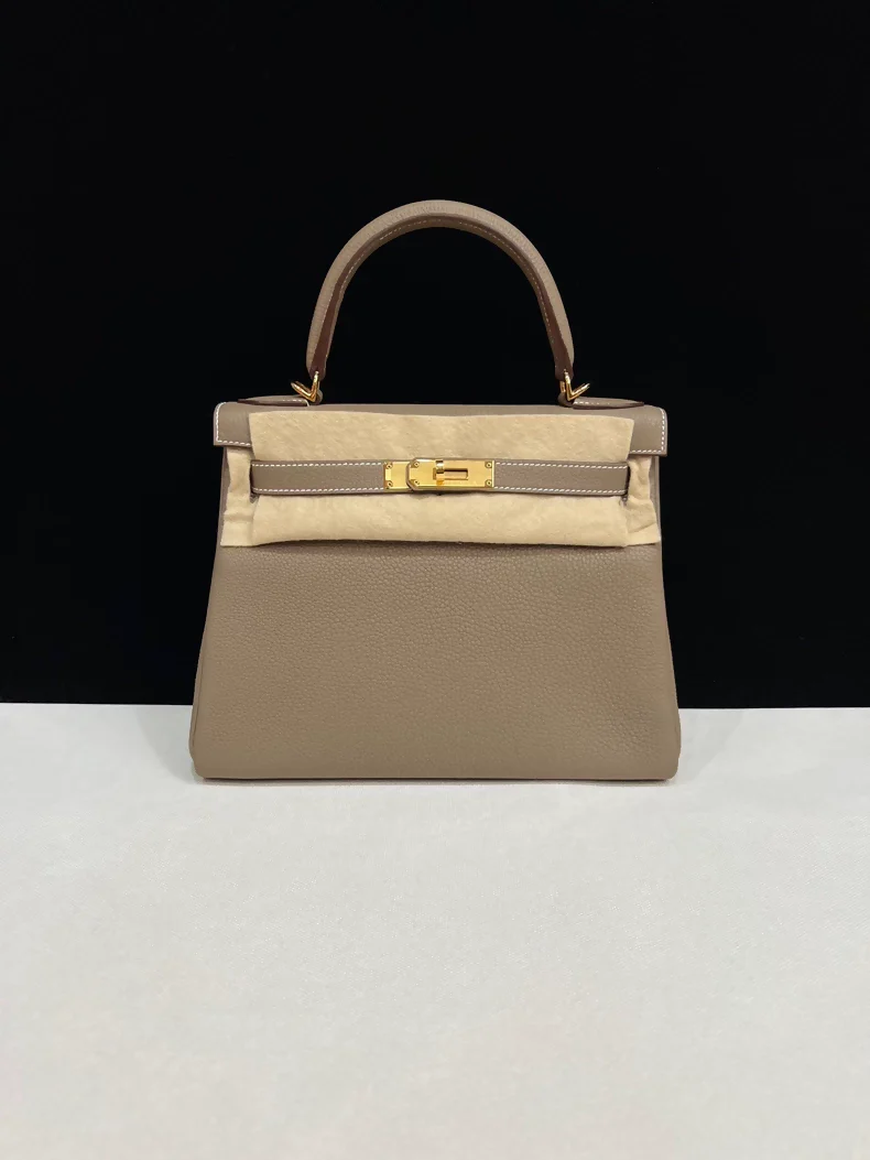Hermes Kelly 28 Etoupe Togo leather gold hardware - Image 2