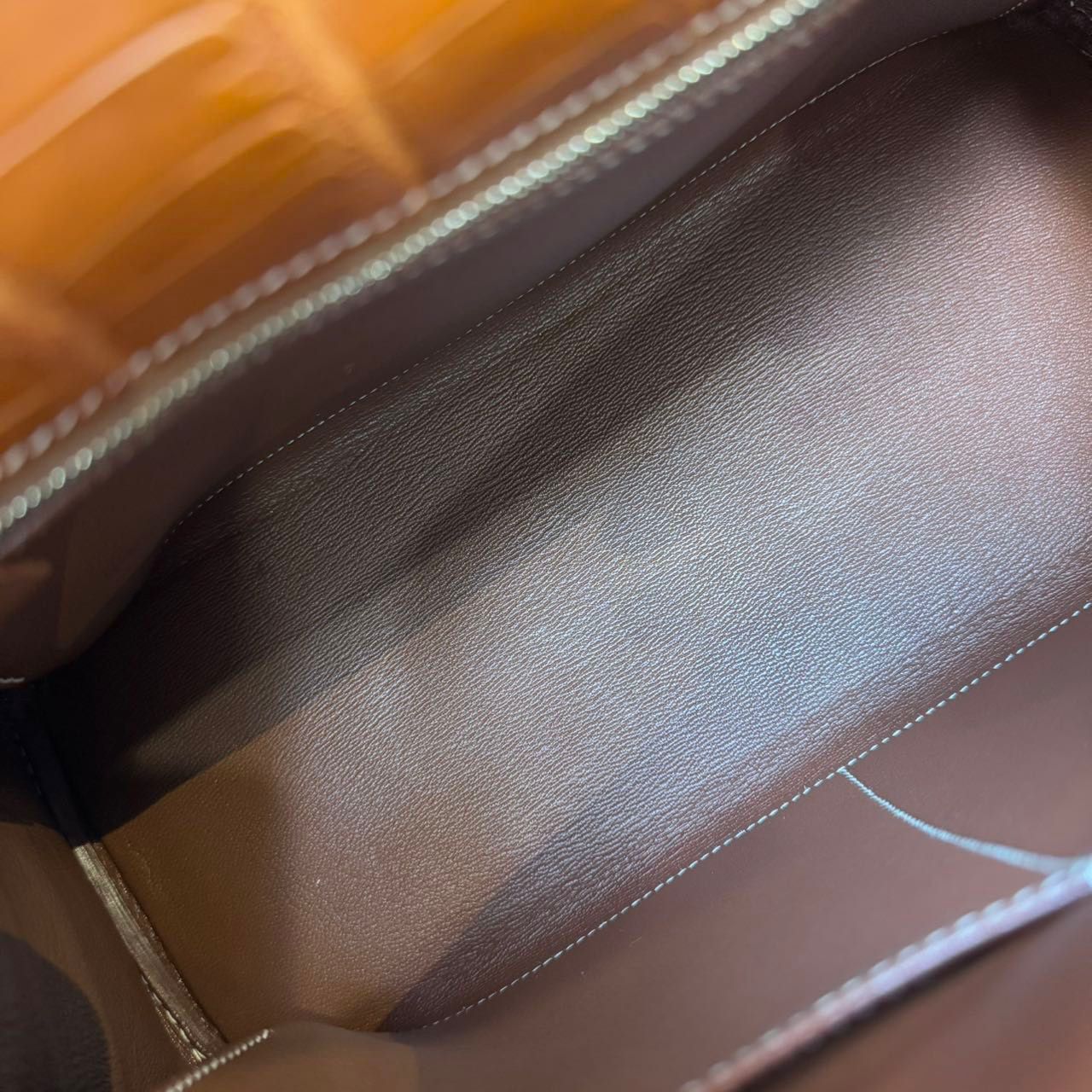 Hermes Kelly 32 Matte Crocodile Fauve Barenia Leather palladium hardware - Image 17