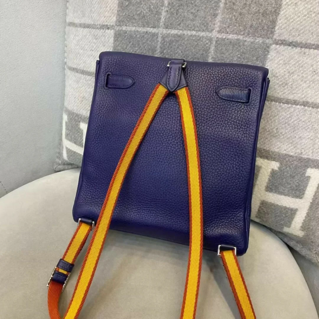 Hermès Kelly Ado Ink Blue with palladium hardware - Image 2