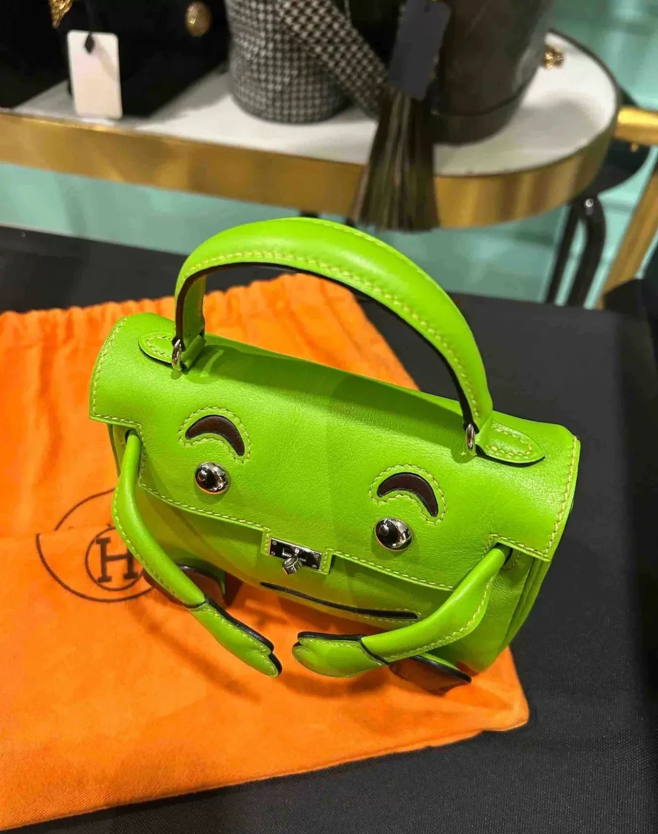 Hermès Kelly Doll Green Palladium Hardware - Image 3