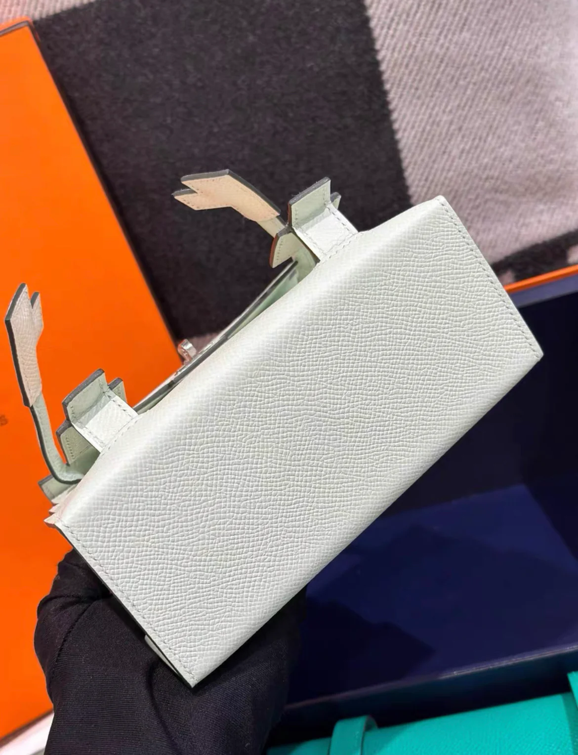 HERMÈS KELLY DOLL PICTO VERT FIZZ EPSOM LEATHER PHW - Image 6