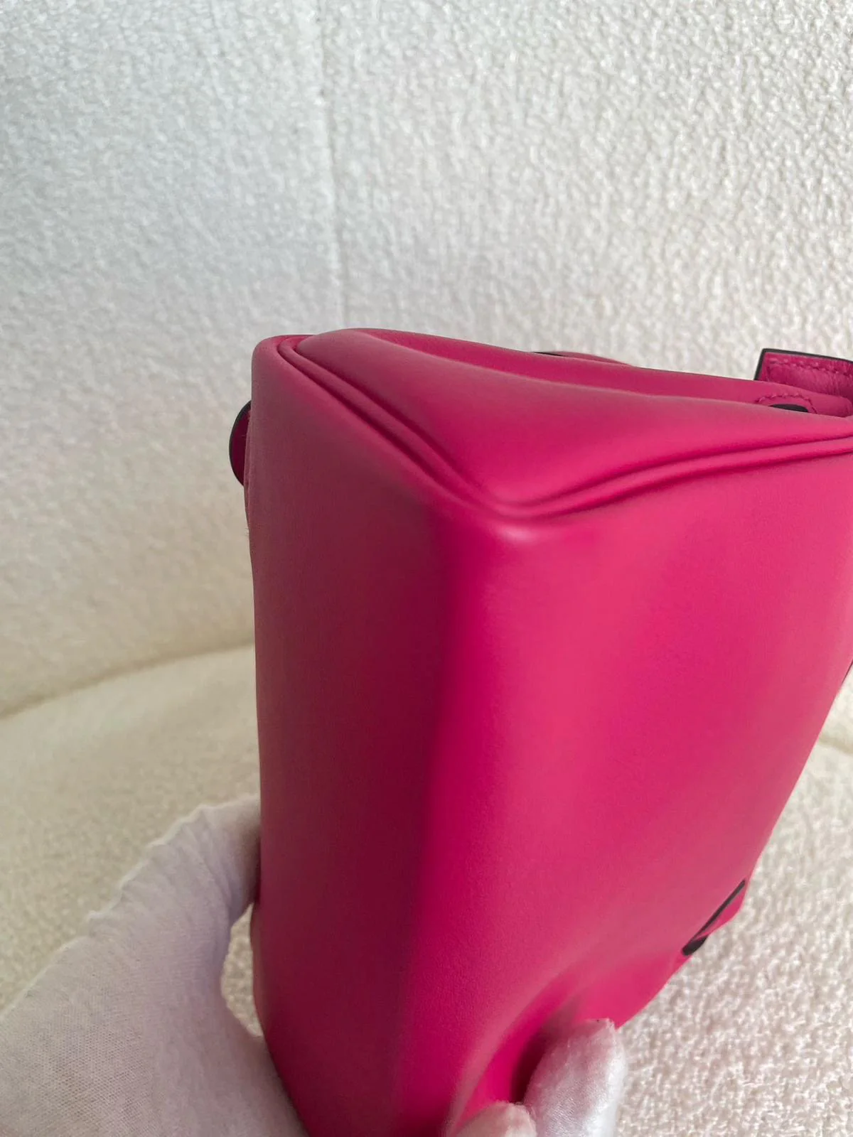 Hermes Kelly doll Pink Red Swift leather palladium hardware - Image 8