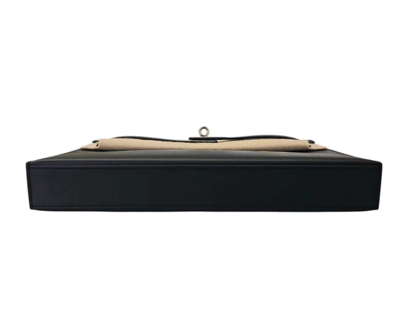 Hermès Kelly Elan "Cheval De Bois" Black and Multi Tadelakt Palladium Hardware - Image 4