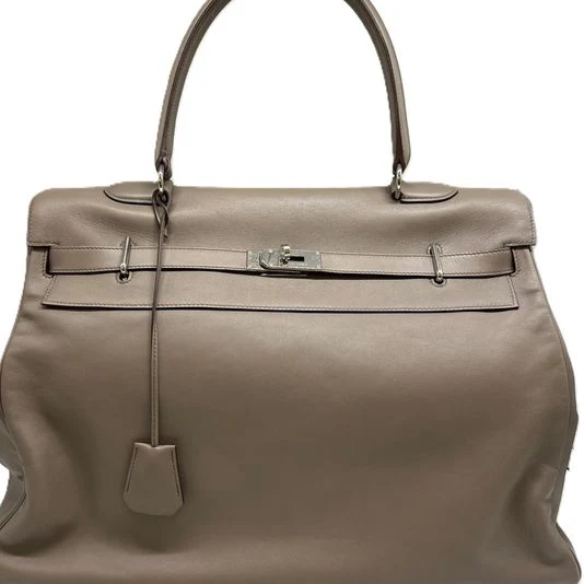 Hermès Kelly Relax 50 Gris Tourterelle Veau Sikkim Leather Palladium hardware