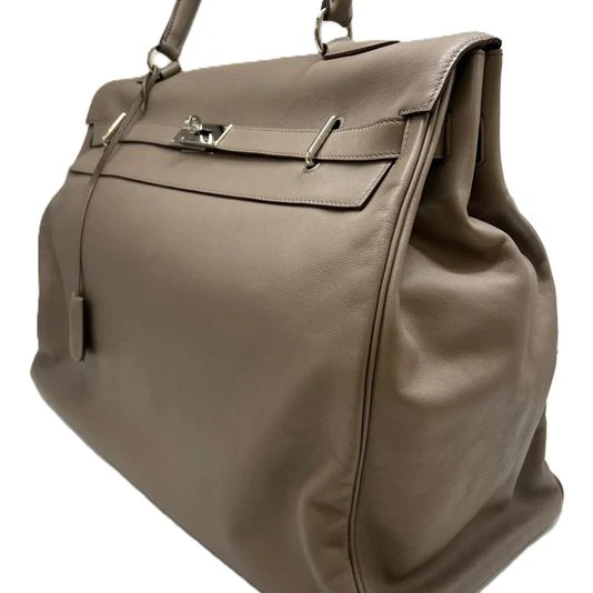 Hermès Kelly Relax 50 Gris Tourterelle Veau Sikkim Leather Palladium hardware - Image 2