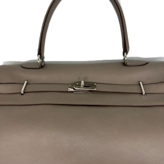 Hermès Kelly Relax 50 Gris Tourterelle Veau Sikkim Leather Palladium hardware - Image 4