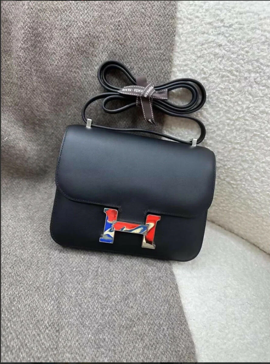 Hermès Constance 19 black swift marble lock - Image 2