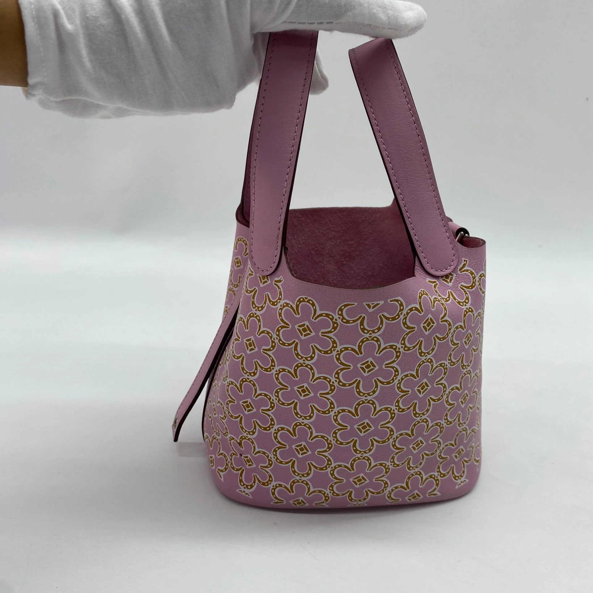HERMÈS LUCKY DAISY MICRO PICOTIN 14, SWIFT, MAUVE SYLVESTRE - Image 10