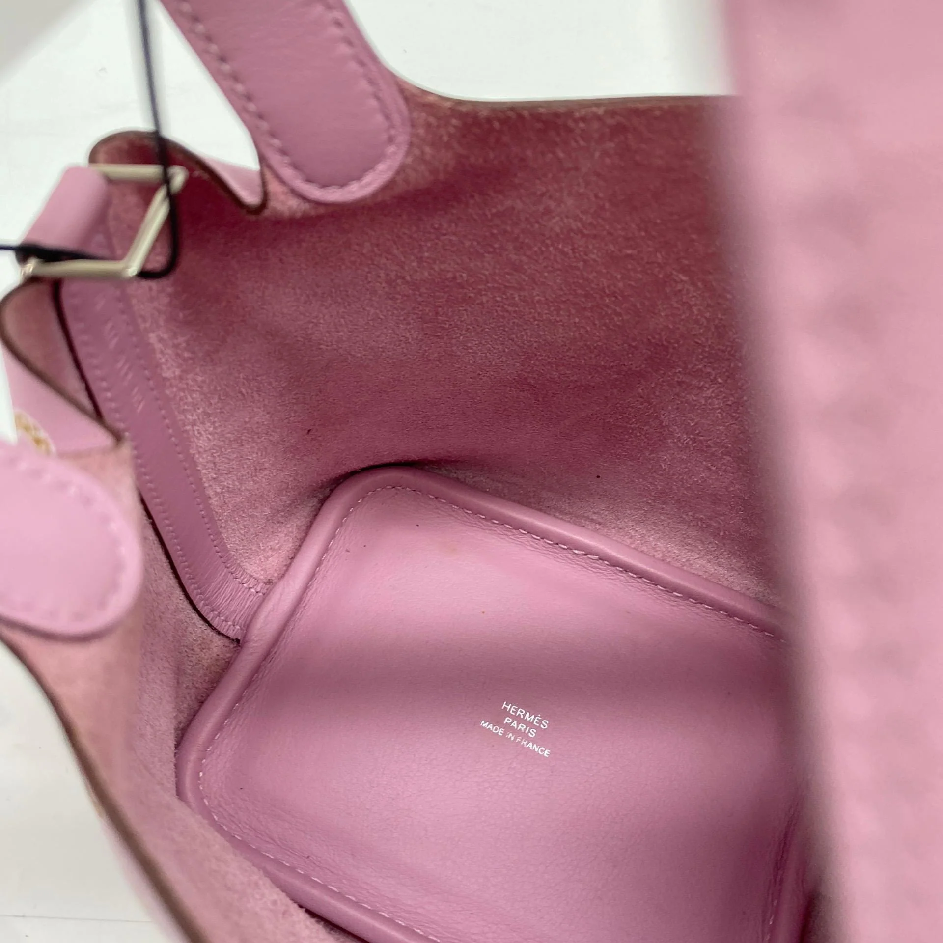 HERMÈS LUCKY DAISY MICRO PICOTIN 14, SWIFT, MAUVE SYLVESTRE - Image 3