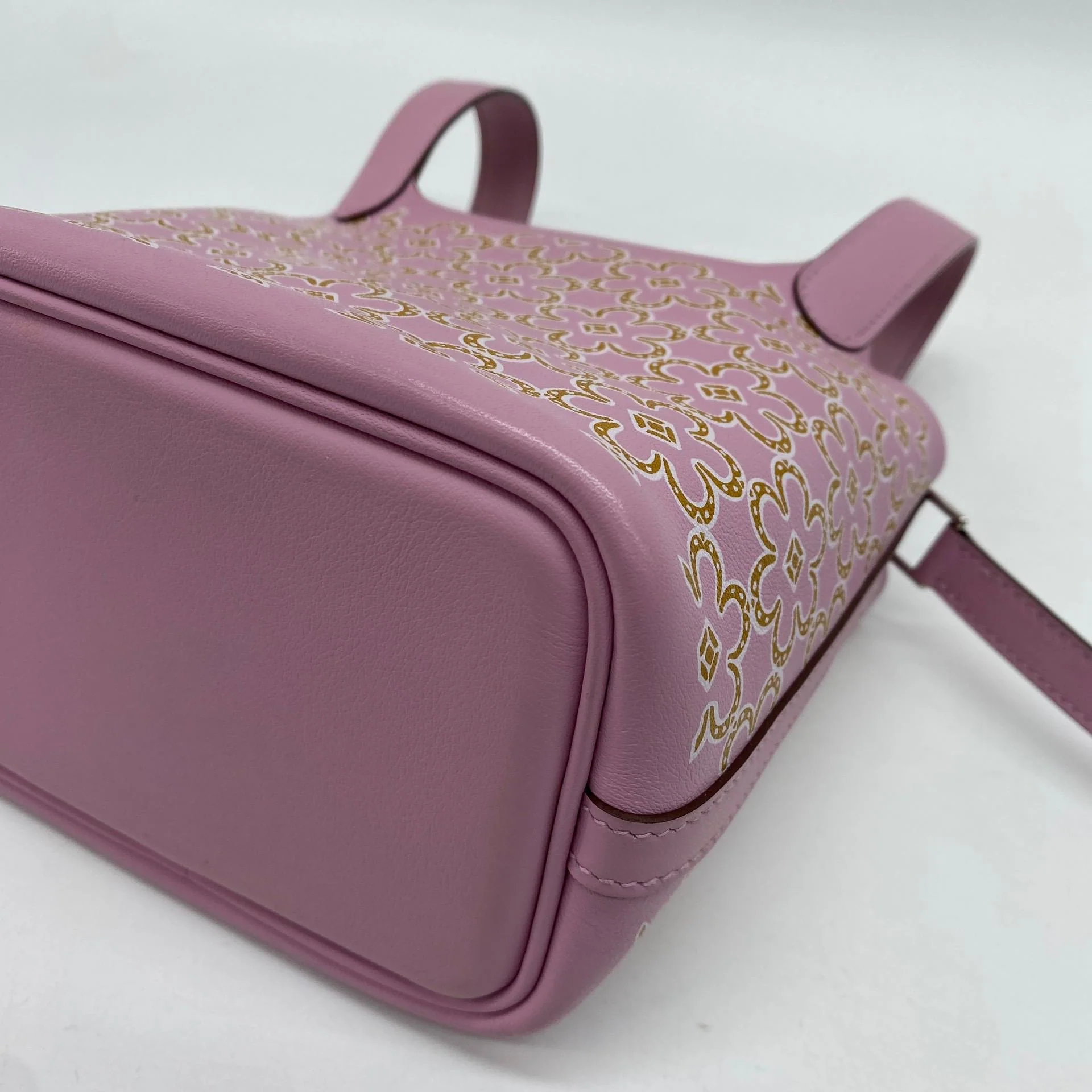 HERMÈS LUCKY DAISY MICRO PICOTIN 14, SWIFT, MAUVE SYLVESTRE - Image 4