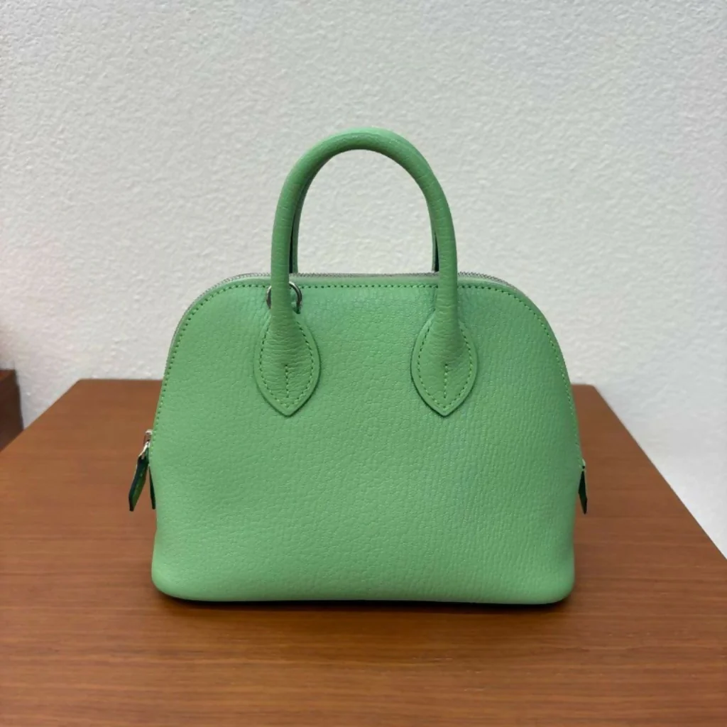 Hermès Green Evercolor Mini Bolide 1923 Palladium Hardware - Image 3