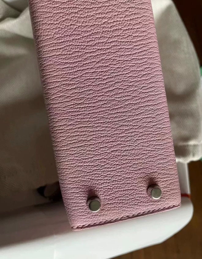 Hermes Mini Kelly II 20 Rose Sakura Chèvre Palladium Hardware - Image 3