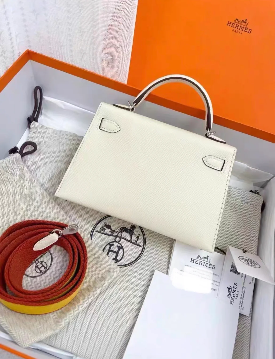 Hermes mini kelly nata epsom palladium hardware - Image 3