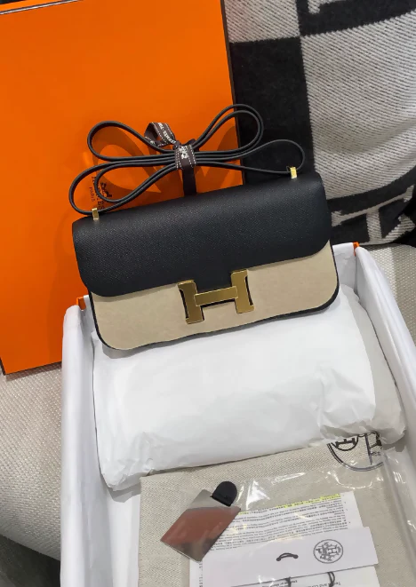 Hermès Constance Elan Black Epsom Gold Hardware - Image 2