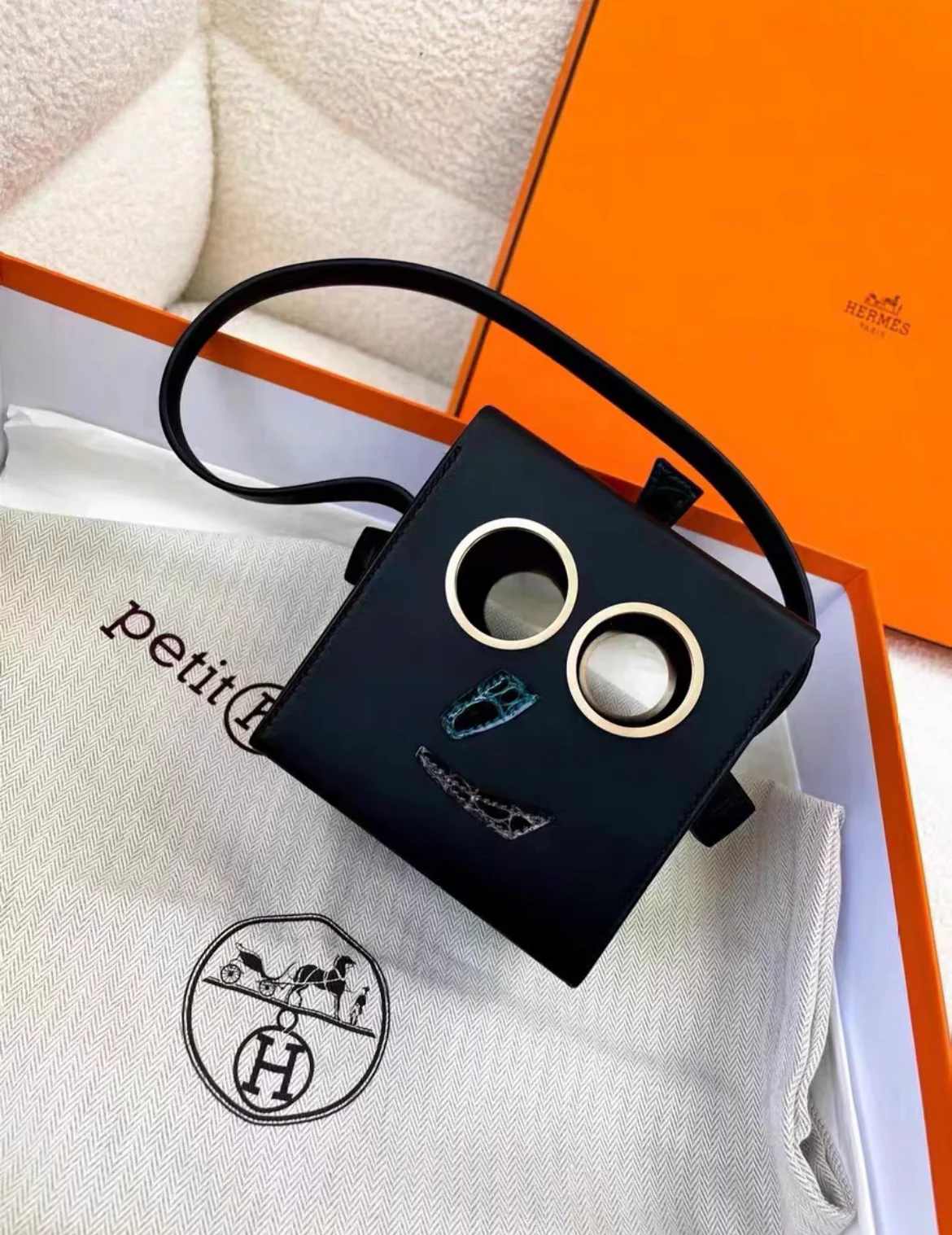 HERMES PETIT H LIMITED EDITION ROBOT HANDBAG - Image 4