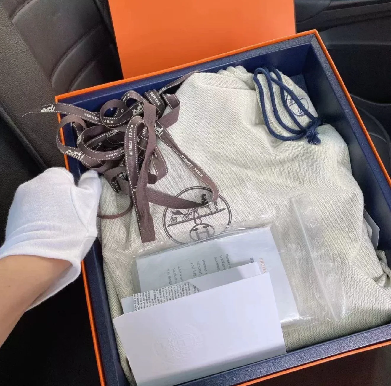 Hermès Picnic Birkin 25 Barenia Palladium Hardware - Image 3