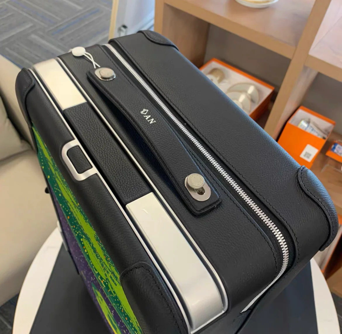 Hermès R.M.S. Odyssey Cabine 55 Rolling Suitcase Multicolor Canvas - Image 5