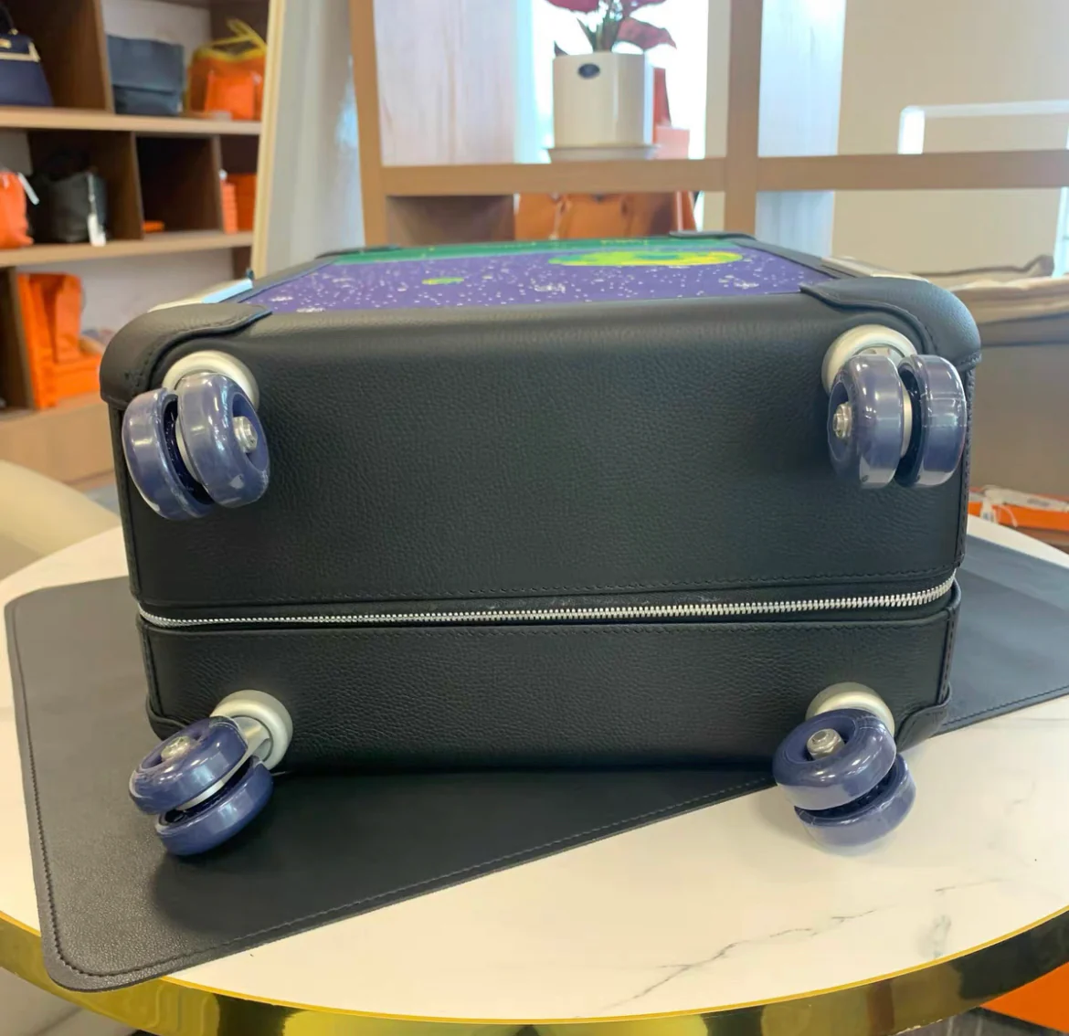 Hermès R.M.S. Odyssey Cabine 55 Rolling Suitcase Multicolor Canvas - Image 6