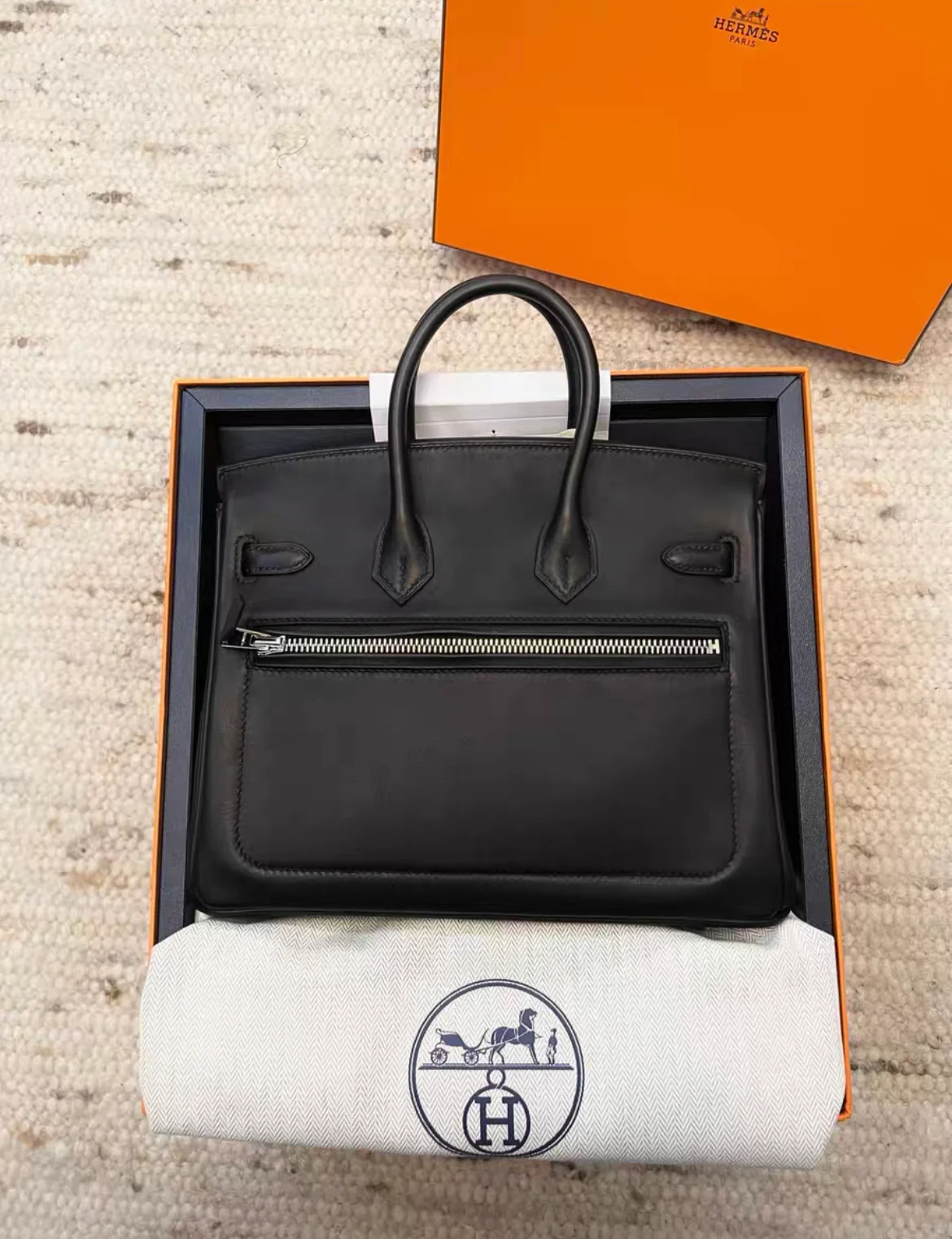 Hermes Rock Birkin 25 Black Volupto - Image 3