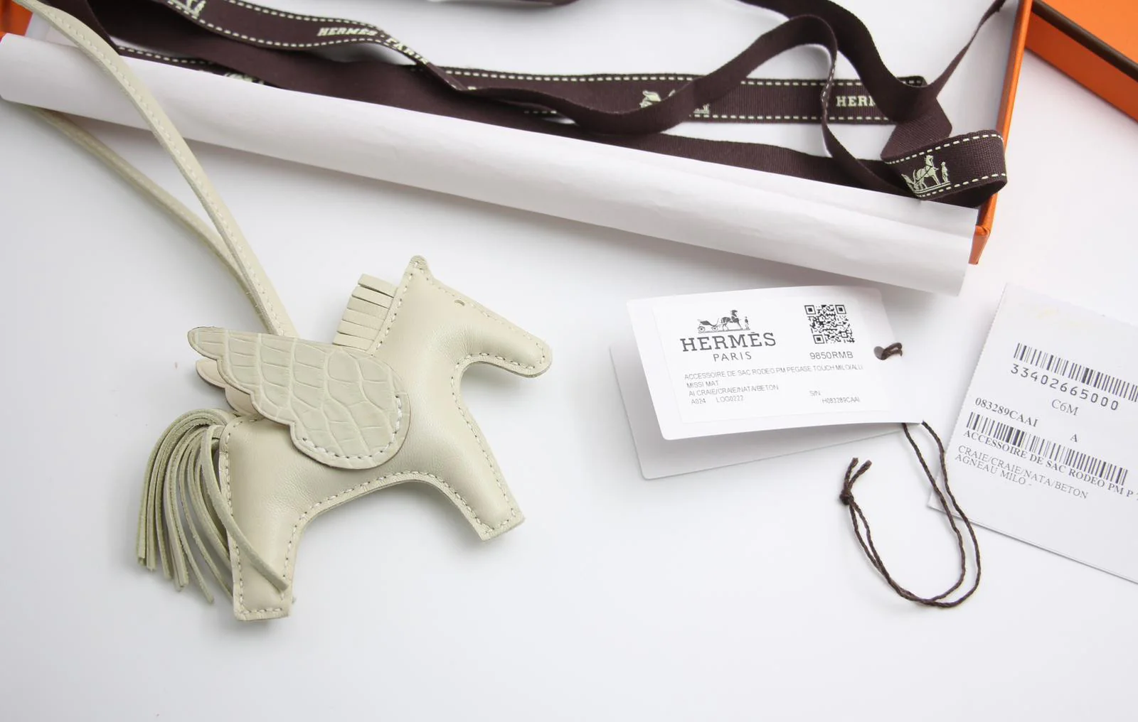 Hermès Rodeo Pm Pegase Touch Milo Alli Missi Matai Ai Craie Craie Nata - Image 5