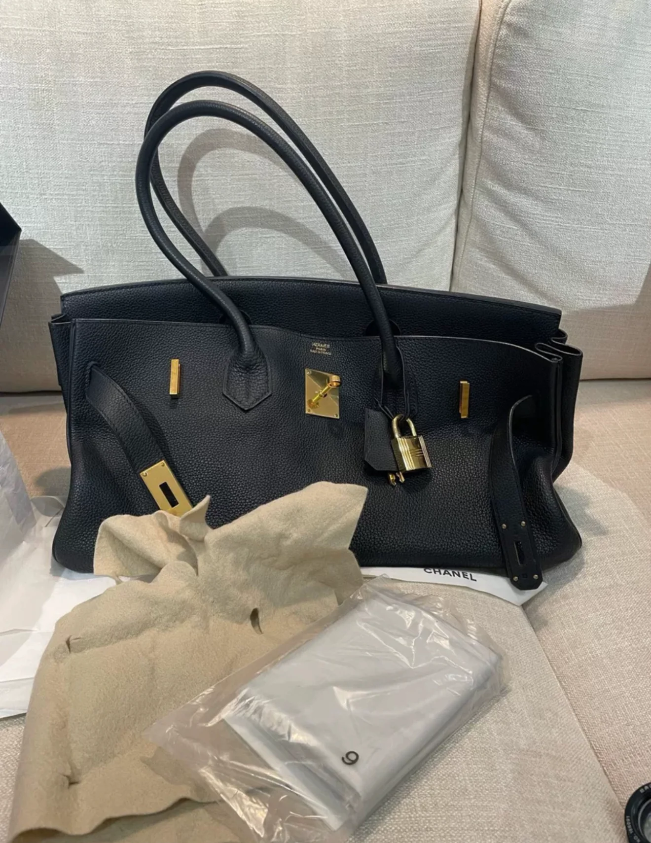 Hermès Shoulder Birkin Black Togo Leather Gold hardware - Image 2