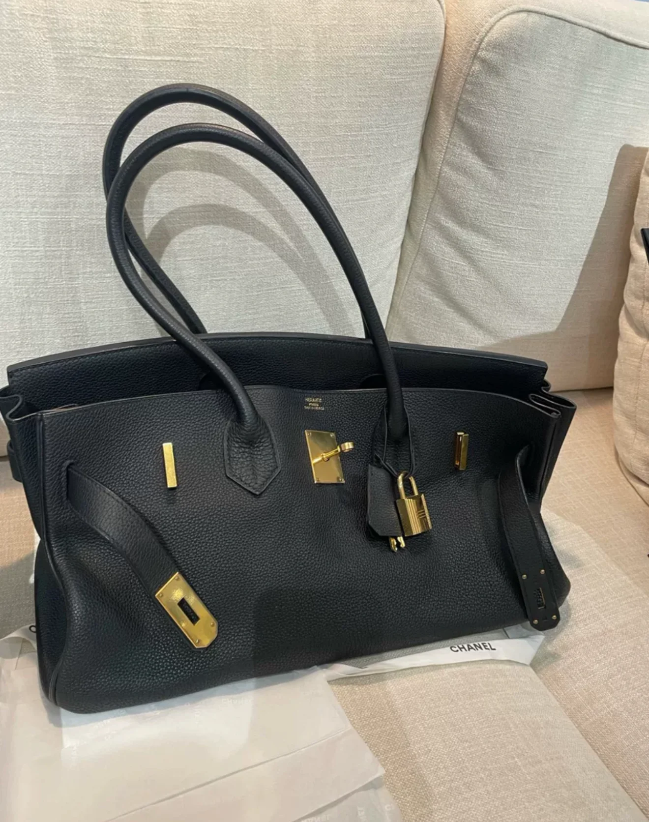 Hermès Shoulder Birkin Black Togo Leather Gold hardware - Image 3