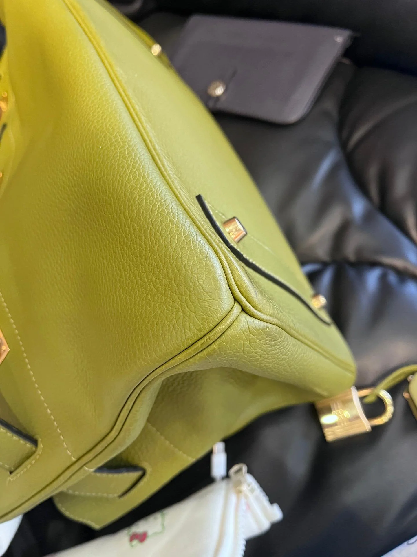 HERMES shoulder Birkin Gold hardware - Image 7